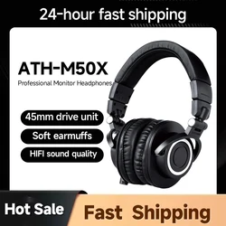 Sanpusen ATH-M50X Professional Studio Monitoring Headphones Hifi Music Headset with Detachable Cable