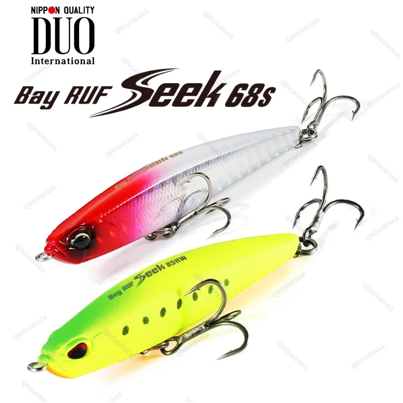 

Japan DUO Bay RUF Seek 68S 68mm 7.7g 0.4m Sinking Sea BASS Lure Fishing Saltwater Tungsten Twitch Jerk Cast