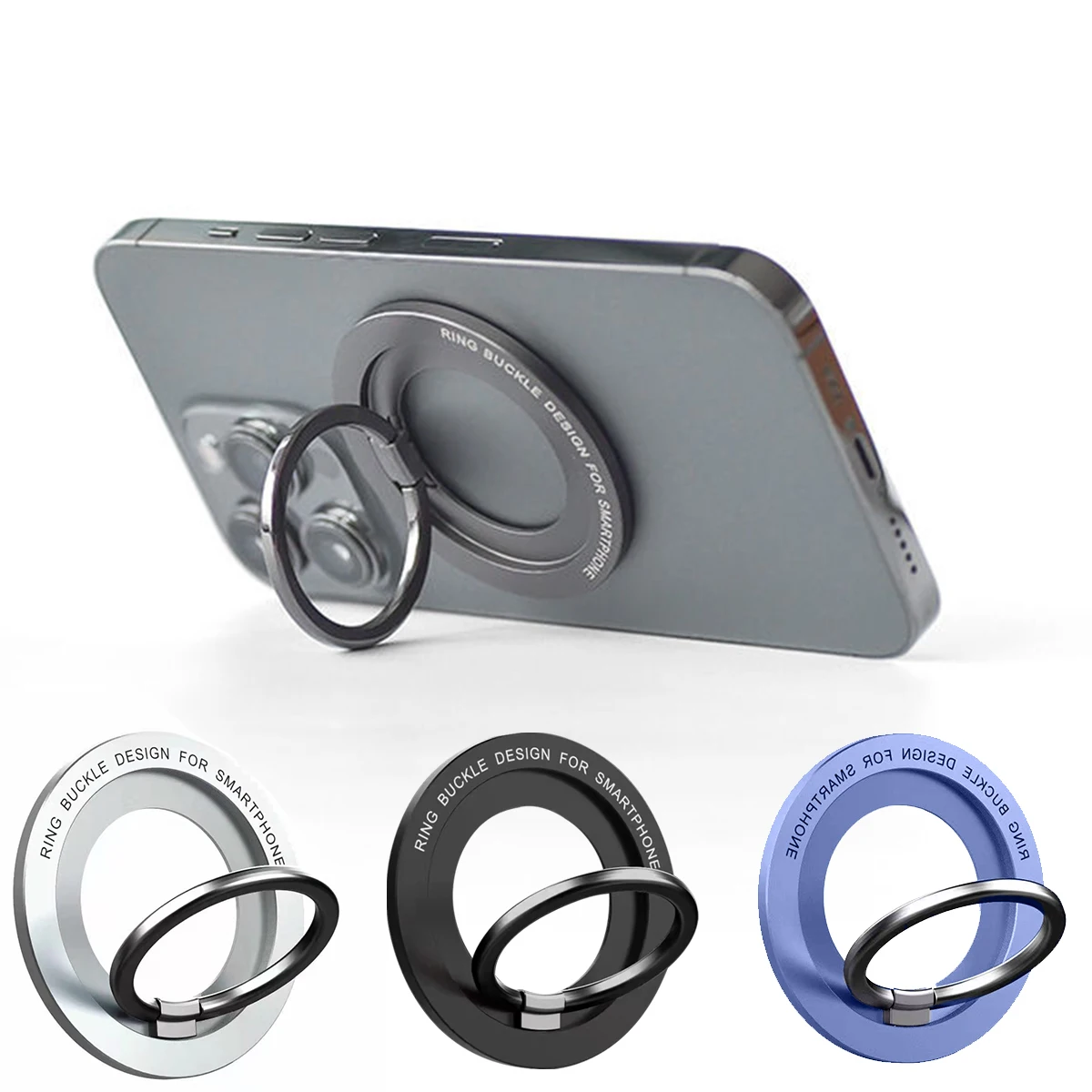 ANMONE-Support de bague magnétique pour téléphone portable, compatible avec iPhone 12, 13, 14 Series, MagSafe Perfect Cell Phone Grip, Support de déclinaison