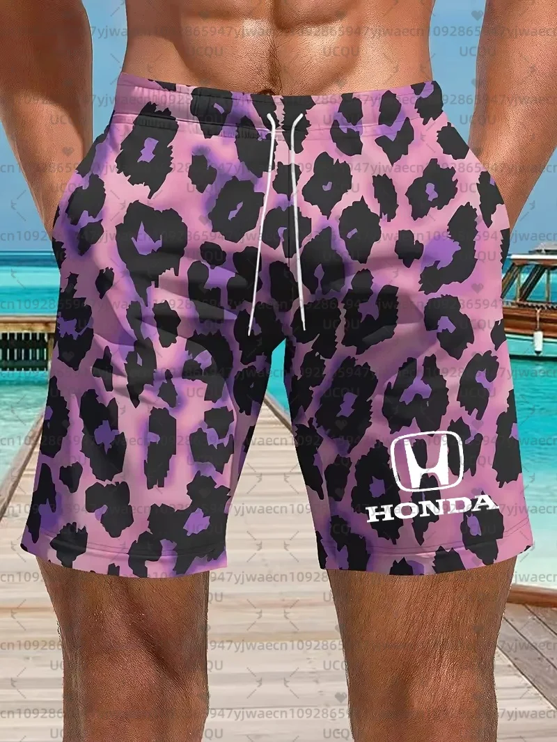Leopard 3D Printing Motorcycle Riding Shorts Fast Drying Breathable Short Sleeve Sport For Men And Women Honda Riding Shorts