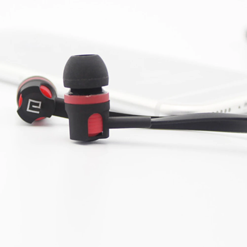 

Universal 3.5Mm In-Ear Earphones Microphone Line Control Hifi Stereo Bass Noise Isolating Sweatproof Earbuds For Running