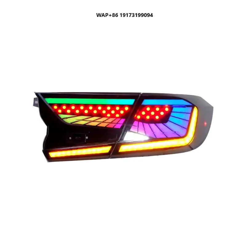 

Modified HOSI RGB Car Taillamp Led Tail Lights Autoparts Rear Lamp for-Honda Accord 2018--2022 Led Tail Lights 10th Accessories