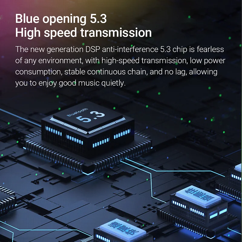 سماعات أذن ONIKUMA سماعة أذن لاسلكية حقيقية مع خاصية إلغاء الضوضاء تدعم بلوتوث 5.3 سماعة رأس HIFI لعبة رياضية داخل الأذن مع ميكروفون