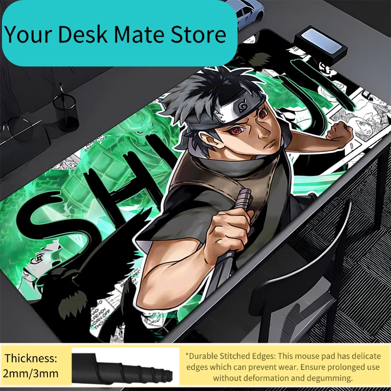 Mouse Pad Edge White Larger XXL Speed Mini Pc Computer Keyboard Desk Mat Laptop Gaming Naruto Shisui Uchiha Accessories Mousepad