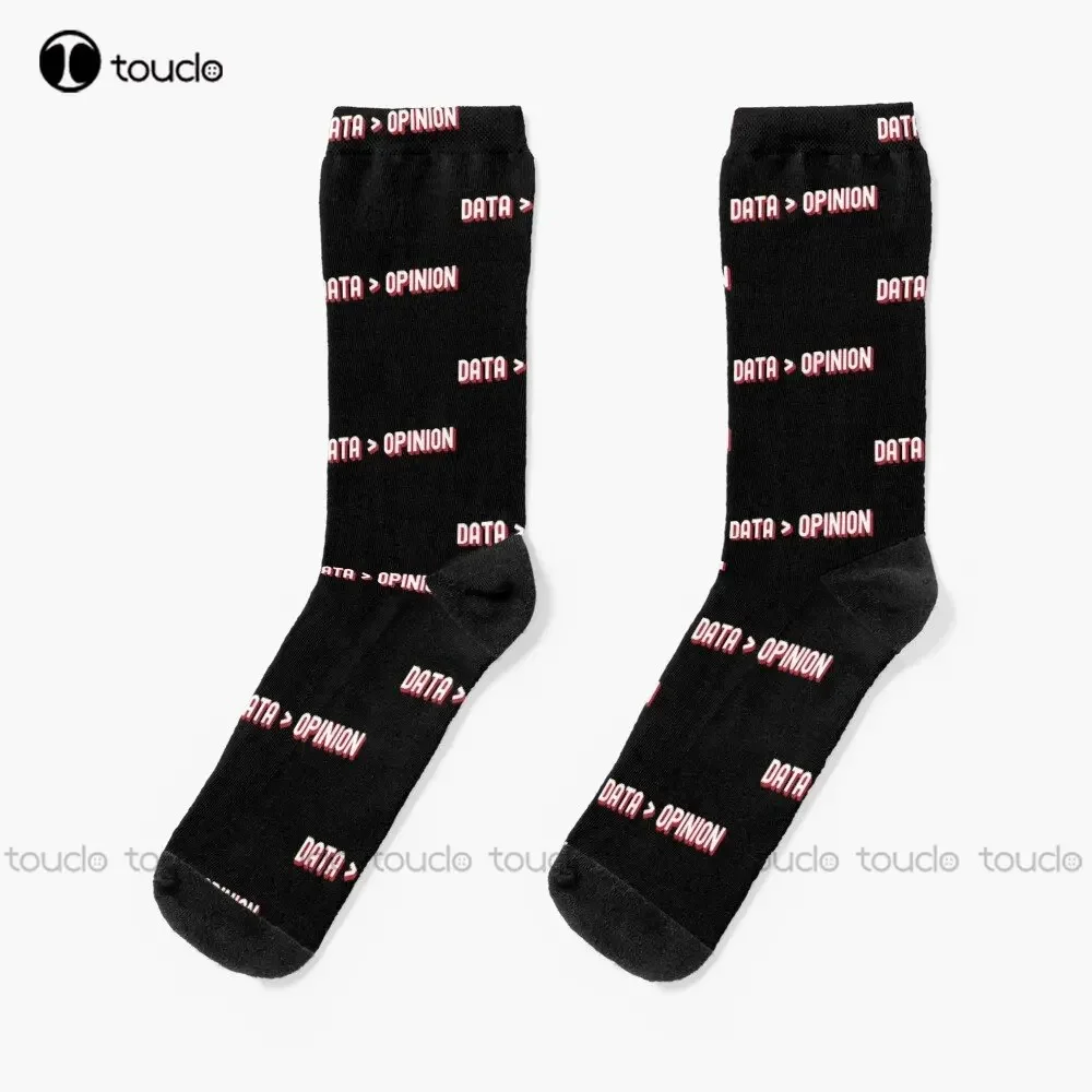 Data  Opinion Socks Fun Socks For Women Personalized Custom Unisex Adult Teen Youth Street Skateboard Socks Gift