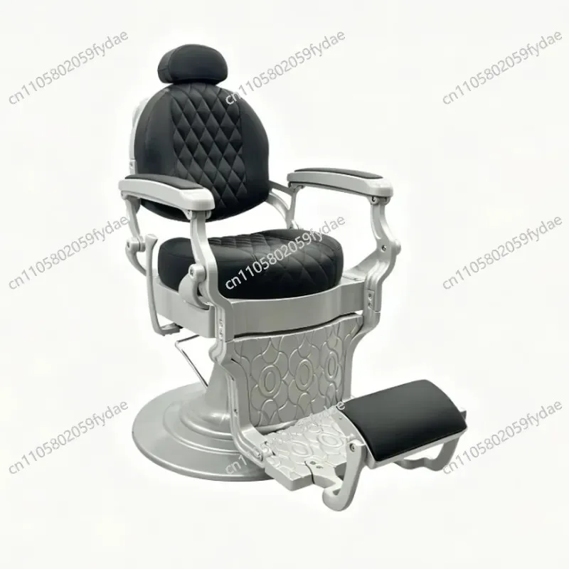 Salon Barber Shop Rotating Large Chair Men's Oil Head Chair Shaving and Shaving Styling Chair Can Be Lifted and Lowered To