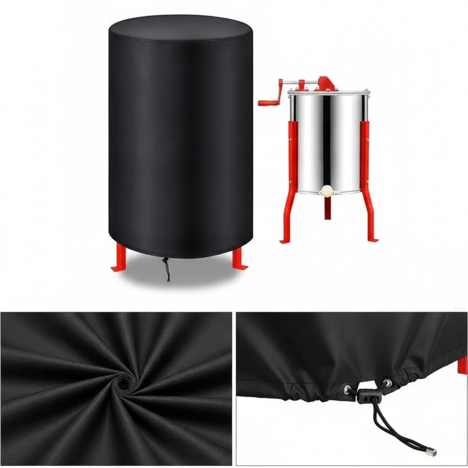 Honey Extractor Cover Weatherproof Beekeeping Extractor Cover with Zipper and Drawstring Protector Weather Resistant Heavy-Duty view 4