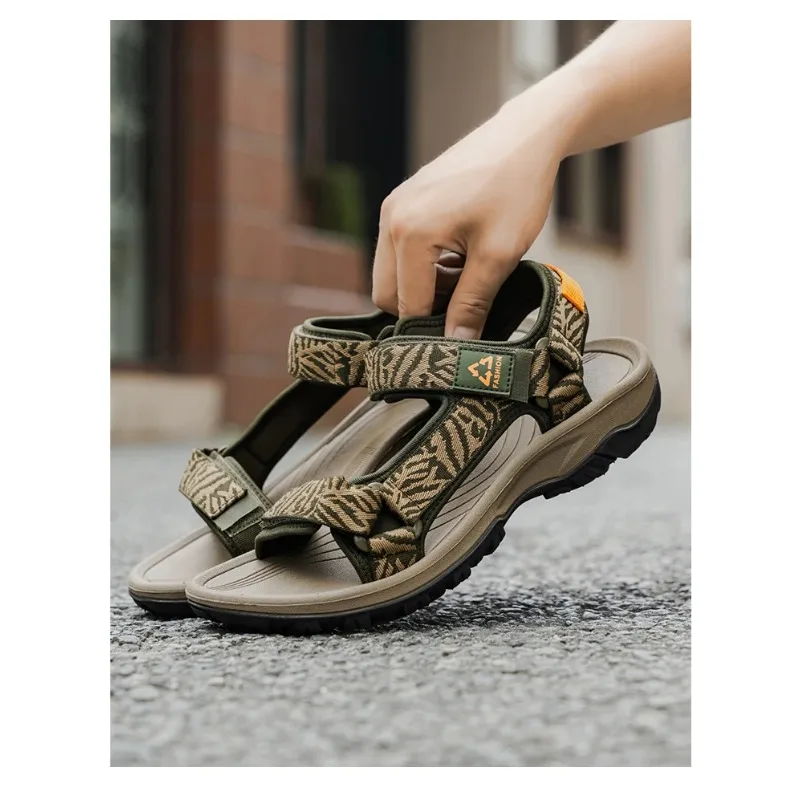 Beach Shoes Summer Open-Toe Breathable Travel Walking Sandials Classic Men's Hiking Sport Sandals Lightweight Leisure
