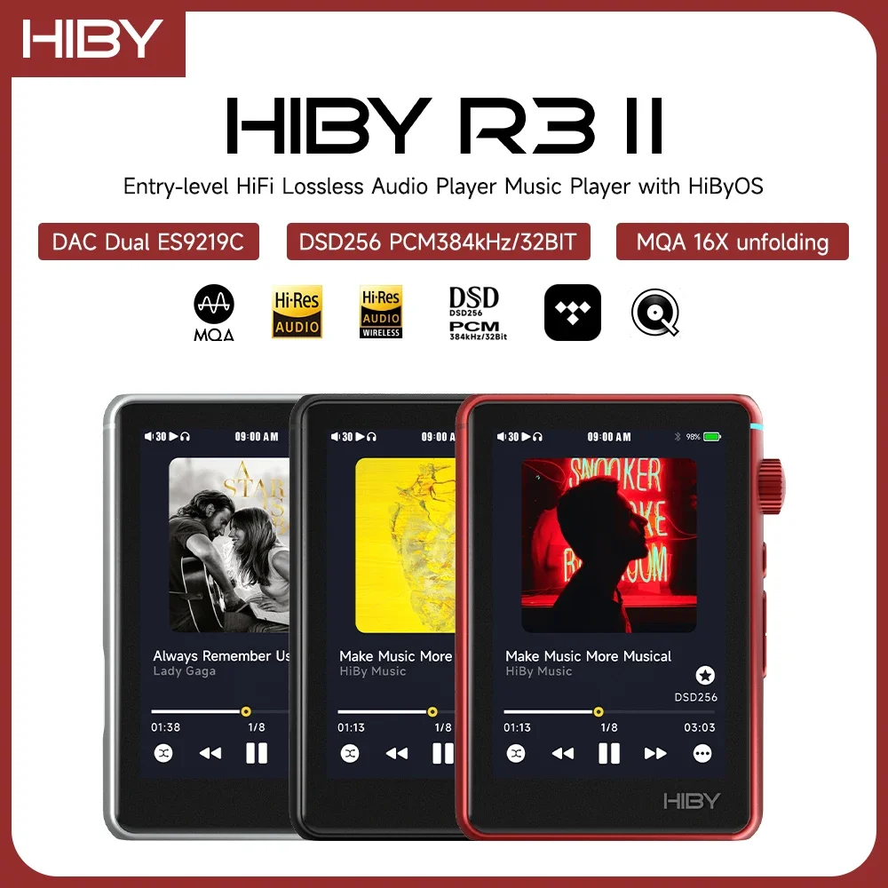 HiBy R3 II / R3 Gen 2 Bluetooth WiFiミュージックプレーヤー MP3