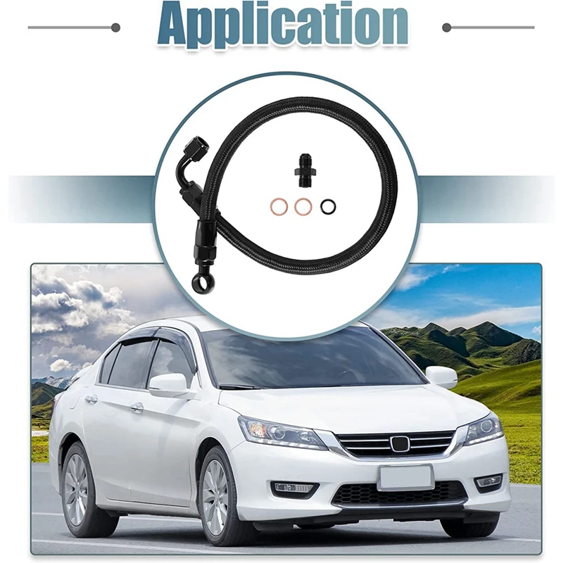 Tubo del carburante intrecciato per auto per Honda- Accord Prelude CRX CR-V per Acura Integra- B/D serie D15 D16 B16 B18 B20 B16A