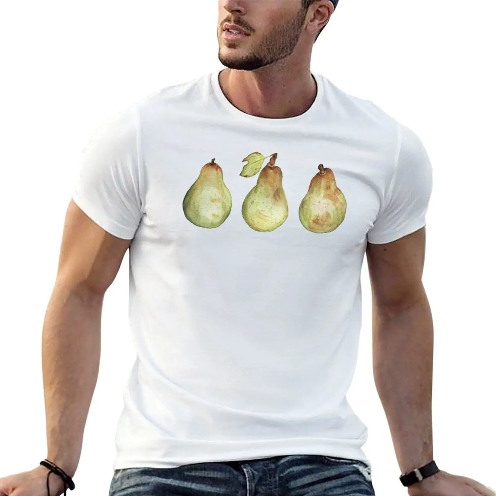 

3 Pears From My Garden T-Shirt t shirt man designer t shirt for man 100 percent cotton T-Shirt