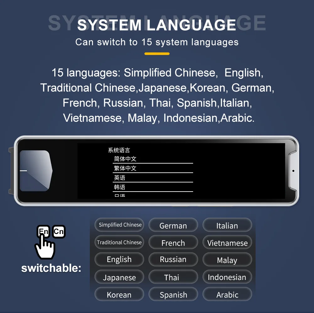 Penna scanner linguistico MD32 Penna intelligente Traduttore linguistico Dizionario elettronico Penna scansione per l'apprendimento dell'inglese Batteria incorporata
