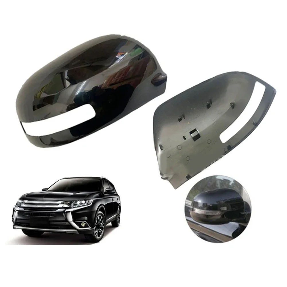 For Mitsubishi For ASX and For Outlander Rear View Mirrors Covers with Integrated Turn Signal Feature Weatherproofing