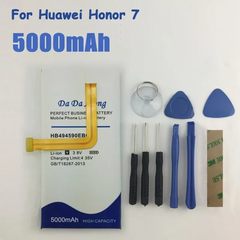 High Capacity 5000mAh HB494590EBC Battery For Huawei Honor 7 G620 G628 Honor7