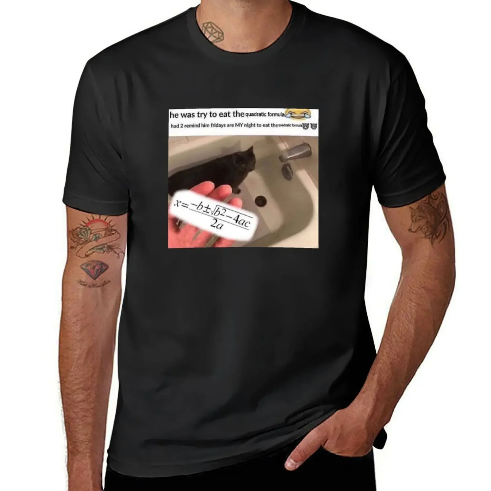 HE WAS TRYING TO EAT THE QUADRATIC FORMULA T-Shirt baggy shirts workout shirts for men