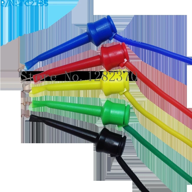 [SA] TC2135 high quality copper wire nylon quick test clip test hook red DIY Test Clip  --100pcs/lot
