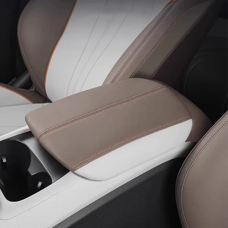 For BYD Song Pro 2023 2024 Leather Handrail Armrest box panel Decorative protective cover pad interior modification Auto Parts - Image 2