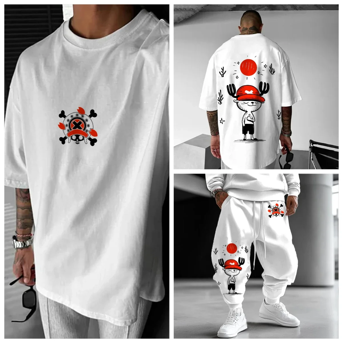 

Осенняя повседневная уличная одежда унисекс в стиле аниме, винтажная футболка, брюки, костюм, топы, зимние модные топы в стиле хип-хоп для детей и взрослых