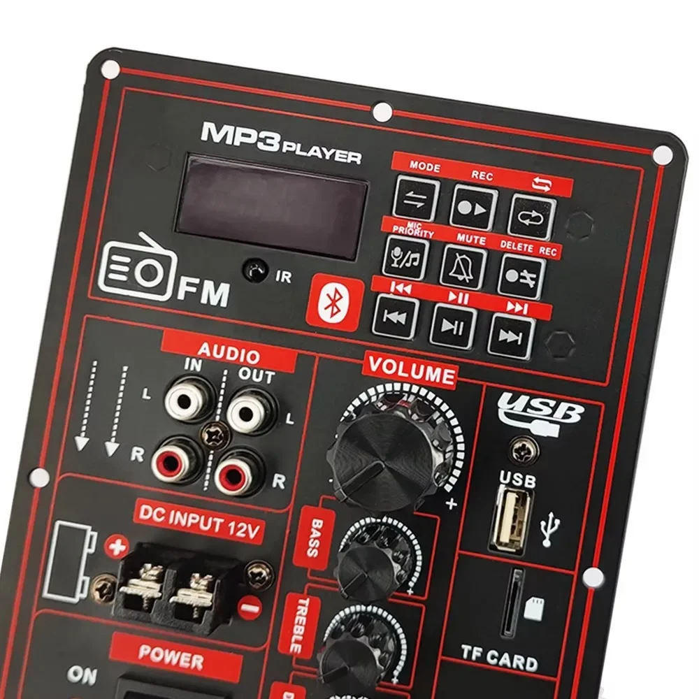 12V 110V 220V Bluetooth cyfrowy 150W płyta wzmacniacza dla 6-12 Cal Panel głośnikowy z mikrofonem gitara Home Audio DIY