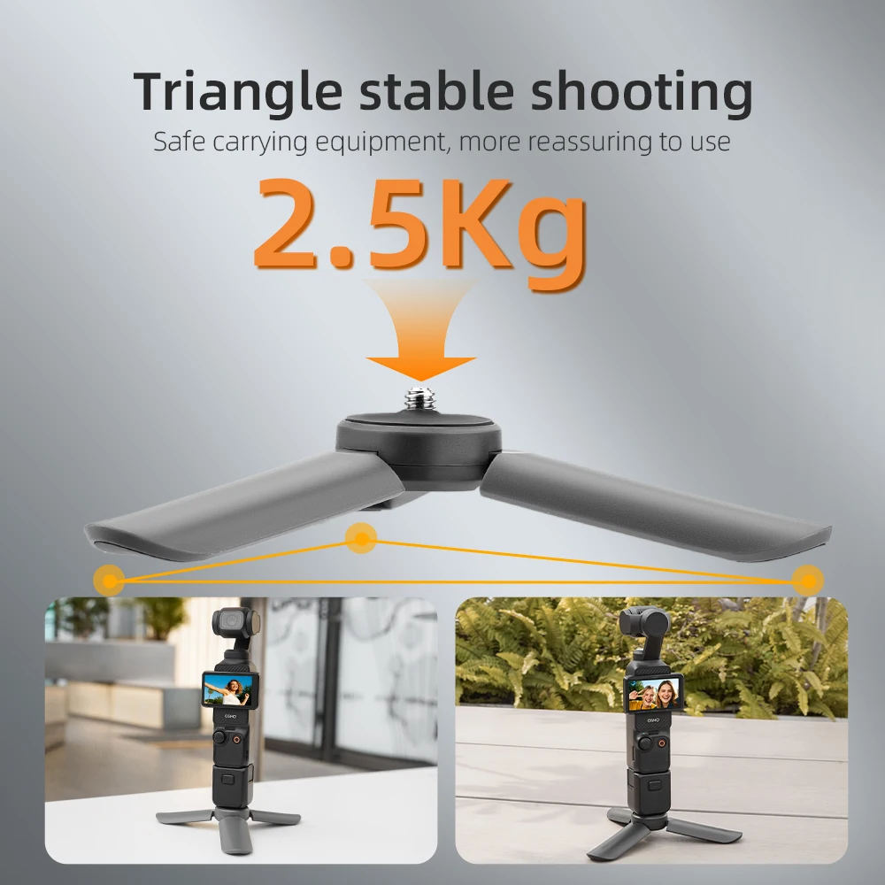 Djiポケット3用デスクトップミニ三脚、ハンドヘルドジンバル、電話スタビライザー、ホルダースタンドベース、insta360、1 x2、x3