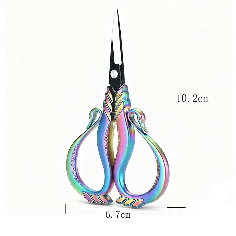 1PC Retro Vintage Sewing Scissors Stainless Steel Embroidery Cross Stitch Fabric Cutting DIY Craft Tools