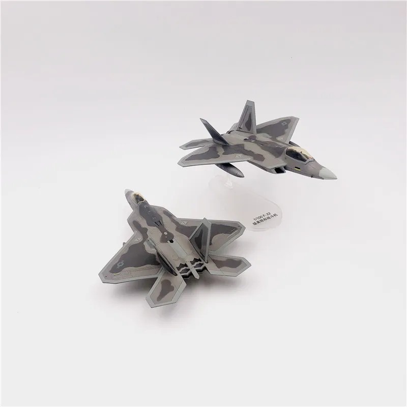 1/100 Scale F22 Military Model Diecast Metal Plane Model For Lockheed F-22 Raptor Fighter USA Army Air Force Boy Toy