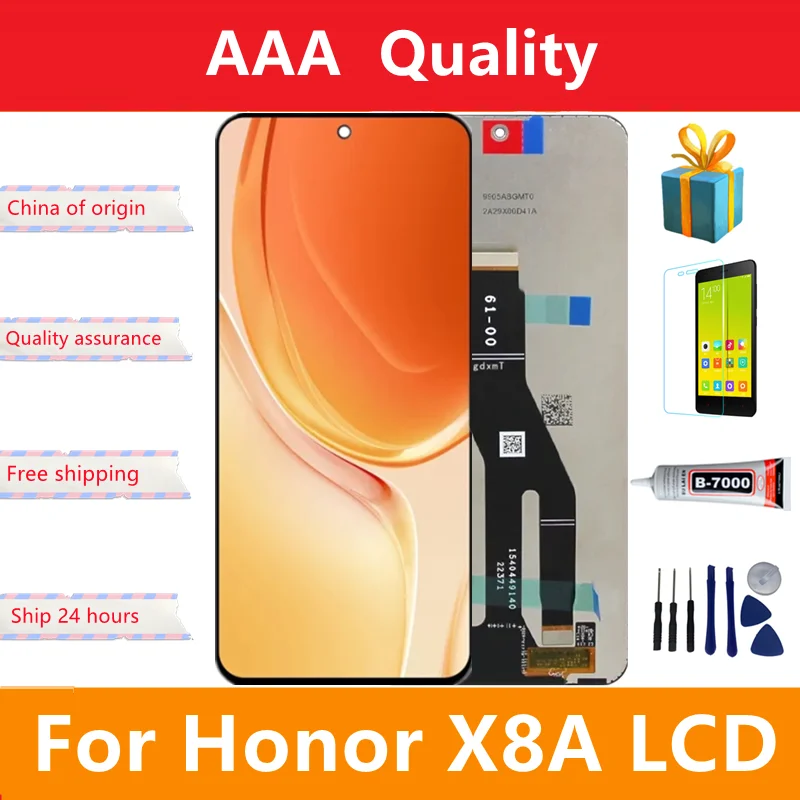 

Original For Honor X8A LCD Display Touch Screen Digitizer Assembly, 6.7"; For Honor X8A Screen Repair CRT-LX1, CRT-LX2, CRT-LX3