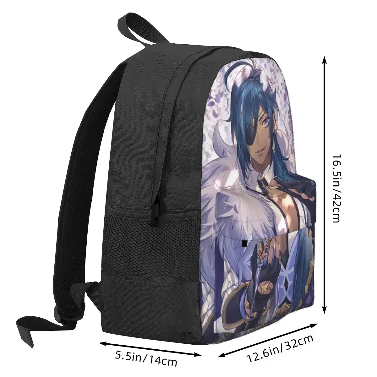 Kaeya Game Genshin Impact Anime Backpack Daypack Large Capacity Children BookBag School Bag Shoulder Bags for Men Women