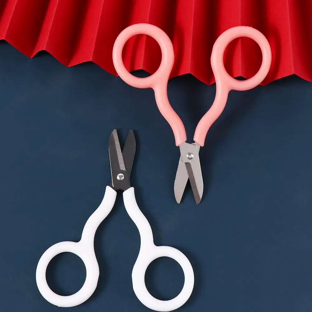 INS Portable Safe Mini Scissor Stainless Steel Handwork Mini Pocket Scissors Paper Work Small Paper Cutter Kids