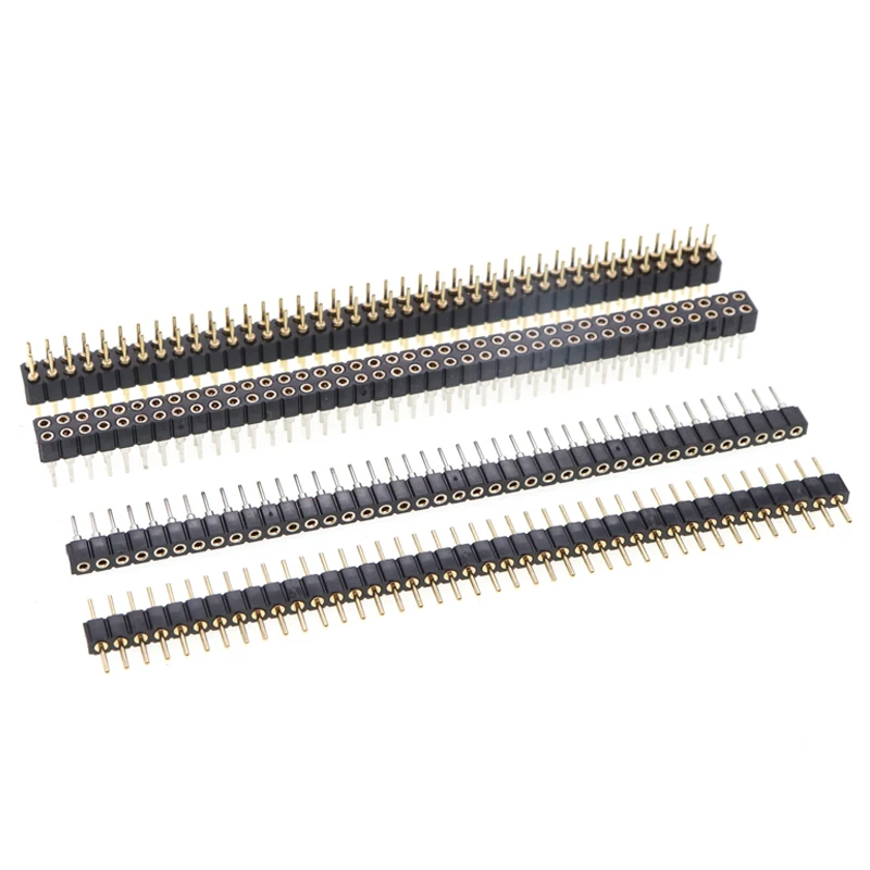 Round Hole Row Needle Spacing 2.54mmSingle Row 1X40p Double Row 2X40p 2.0MM Round Needle Gold-plated