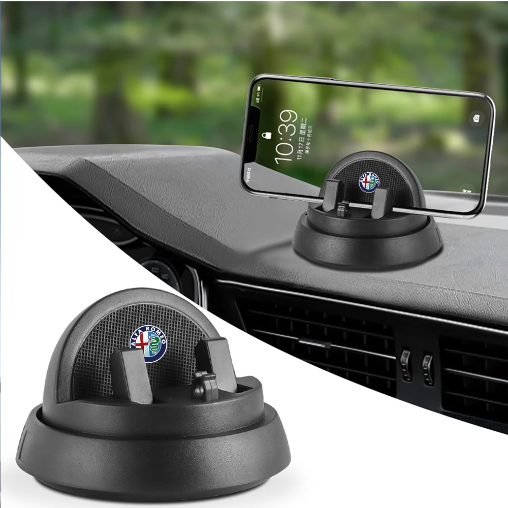 Auto-Handyhalterung Handyhalter 360° °   Drehbares Armaturenbrett für Alfa Romeo 159 147 Giulietta Stelvio 156 Auto-Radkappe