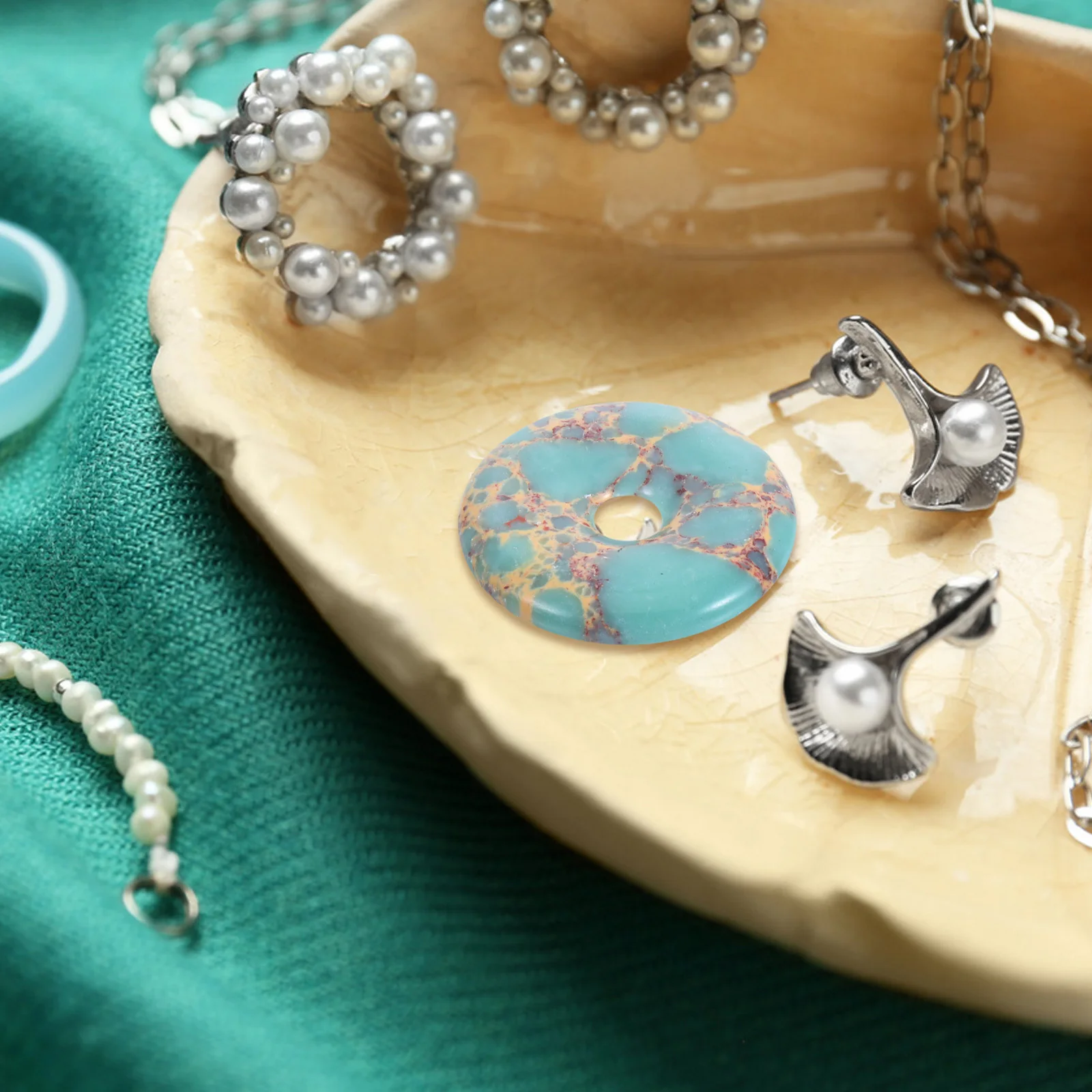 

35 мм кулон в форме пончика в форме мира, прочное ретро ожерелье «сделай сам», цепочка с подвеской, аксессуары, подарок для друзей, ожерелье