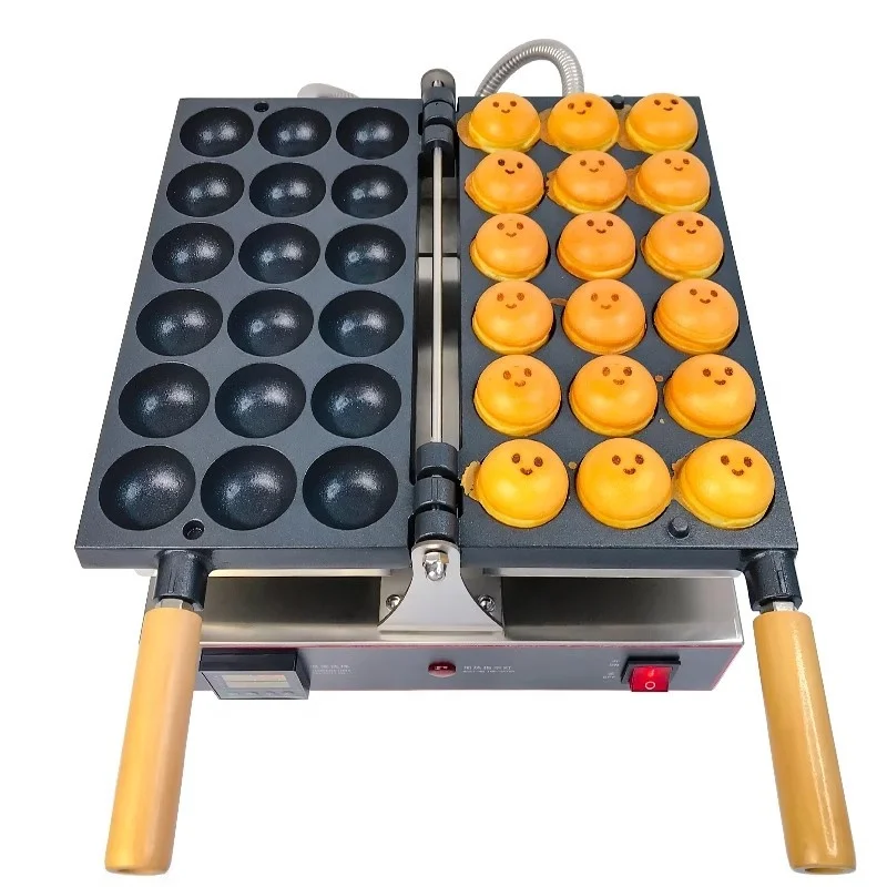 

Food Baking Small Hamburger Waffle Maker Machine Non-Stick Takoyaki Egg Bubble Waffle Machine