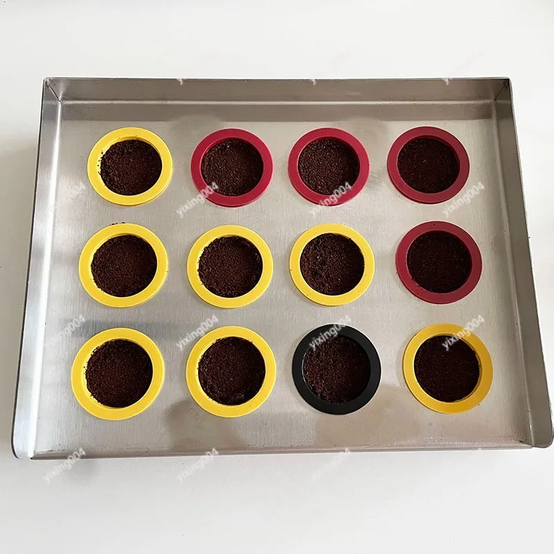 12/6-Hole Stainless Steel Coffee Distributor Powder Tamper Tool for Capsule Filling