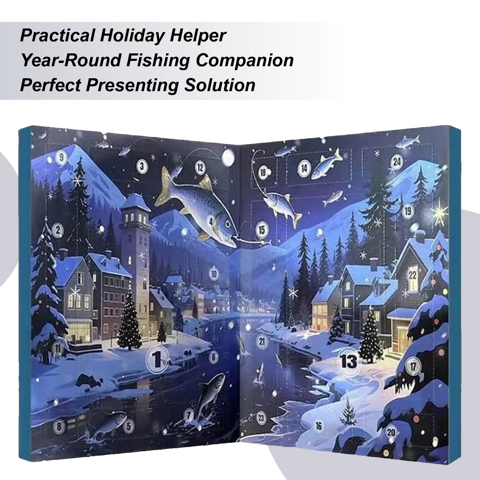 

Fishing Lure Calendar Advent 2025 Fish Bait Kit Outdoor Gear Christmas Fishing Bait Kit Countdown Calendar For Men Boys Husband