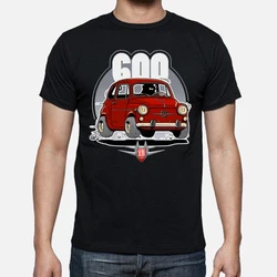 Vintage clásico España S E A T 600 camiseta de coche de dibujos animados. Nuevo Camiseta 100% de algodón de manga corta con cuello redondo, camiseta informal para hombre