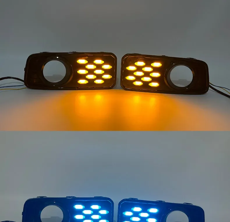 Car Led Daytime Running Light Front Fog Light Modified DRL Dynamic Turn Signal Driving Light Night Blue For Tank 300 2021-2025 detail image 11