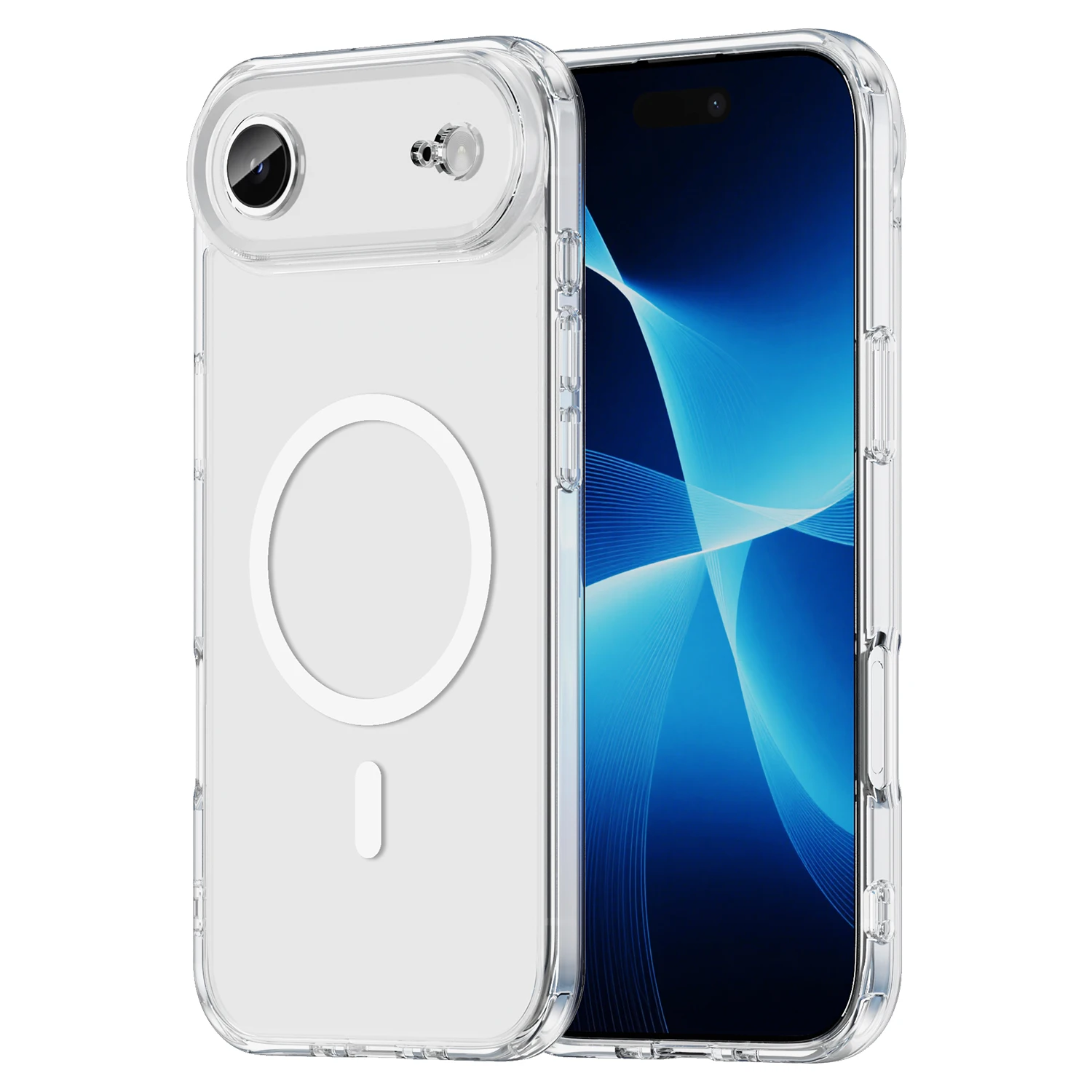 Für iPhone 15 16 Plus 16E Abdeckung Magnetische Grenze Acryl Backplane Schutzhülle Telefon Fällen Für iPhone 17 Air Pro max Funda