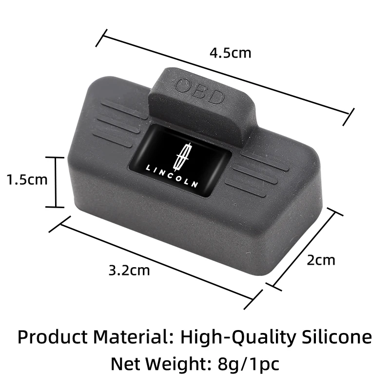 Car OBD Port All-in-One Dust Cover Silicone Clogging Cap Auto Accessories For Lincoln Nautilus Aviator Navigator MKZ MKX 5