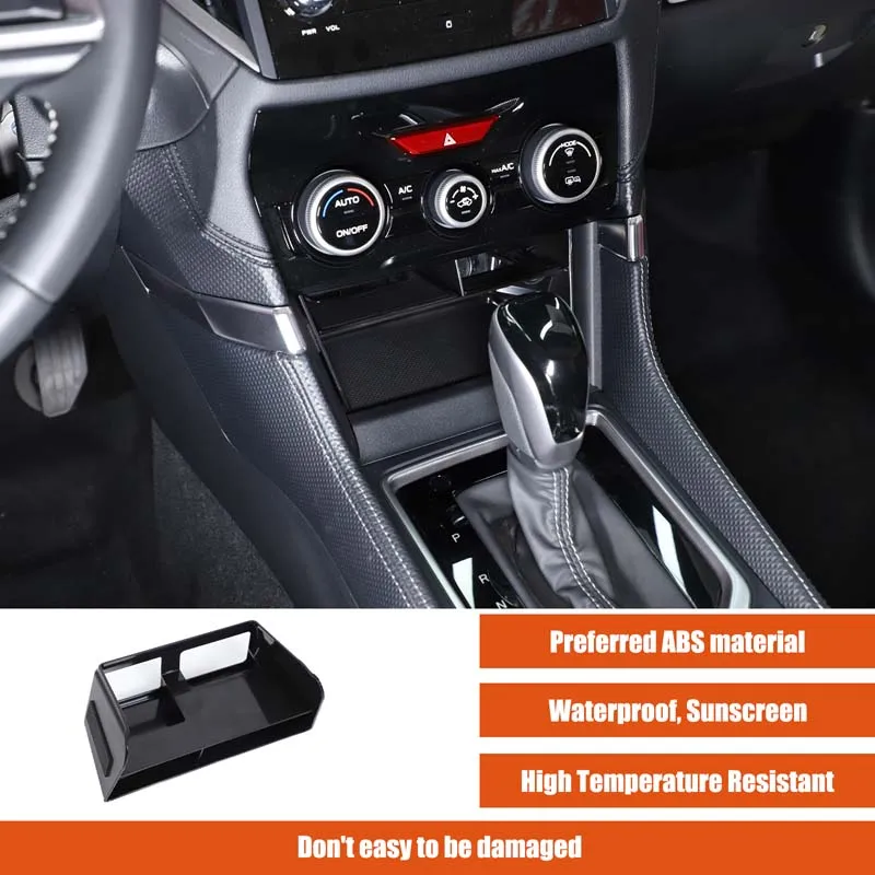 

1piece set ABS black For Subaru Forester 2019-2024 car central control storage box organizer car modification accessories