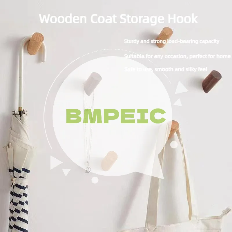 

Настенная вешалка, деревянный крючок, держатель из бука, вешалка для ключей в ванной комнате, декоративный крючок для кухонной двери, аксессуары для дома, организация гаджетов