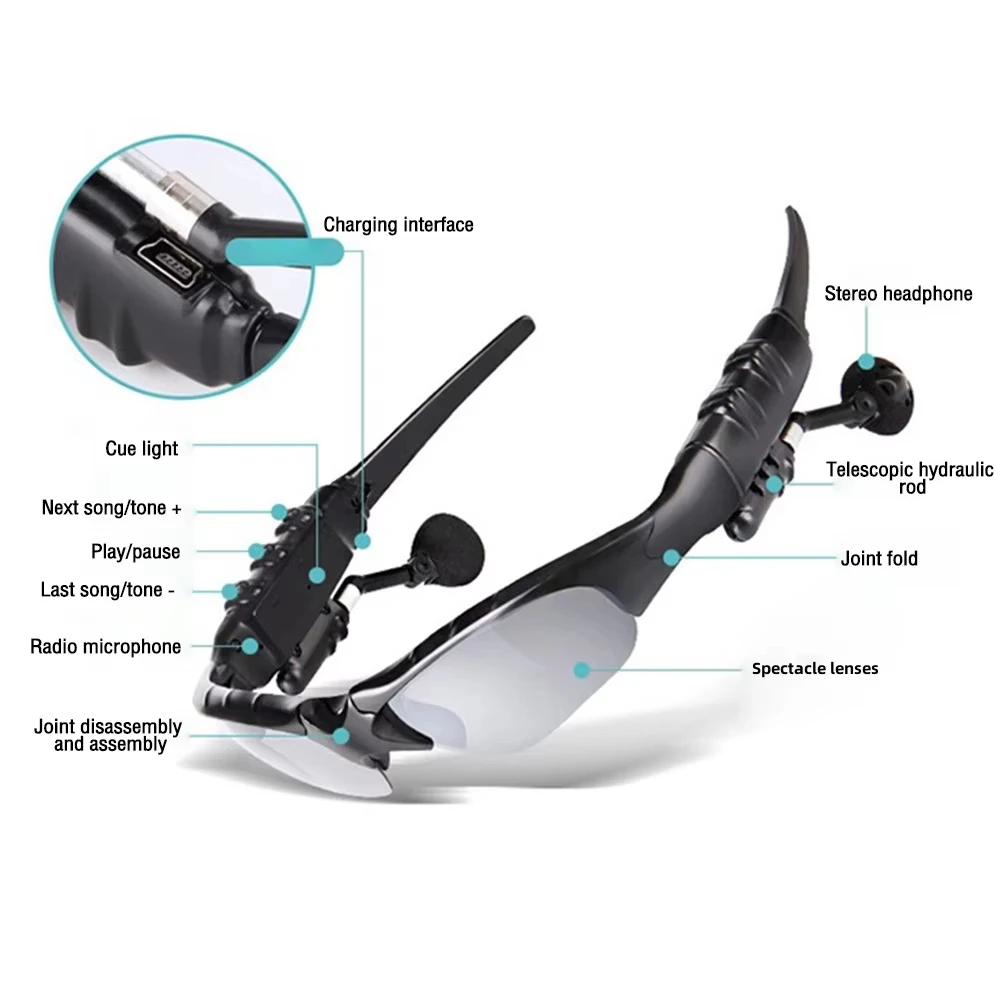 Wireless Bluetooth Cycling Sunglasses 6