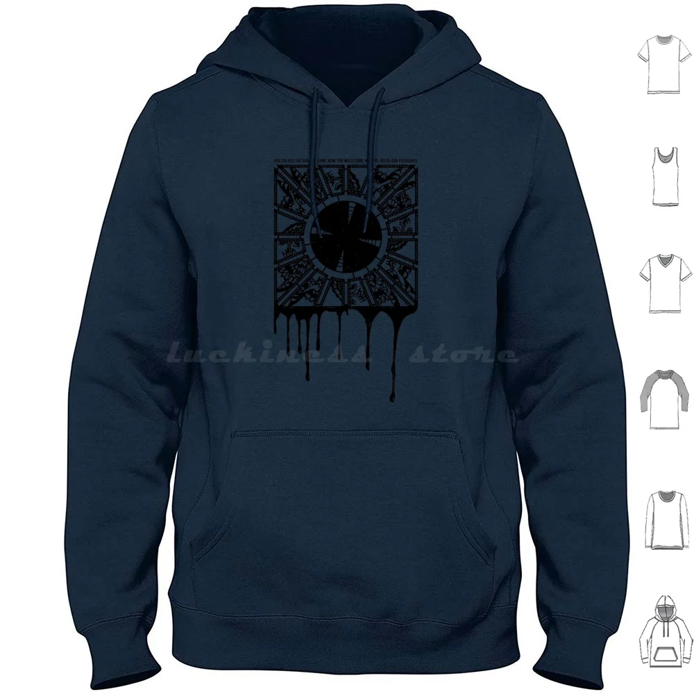 Hellraiser Hoodie cotton Long Sleeve Horror Halloween Skinless Pinhead Puzzle Box Creepy Clive Barker Scary Hellraiser