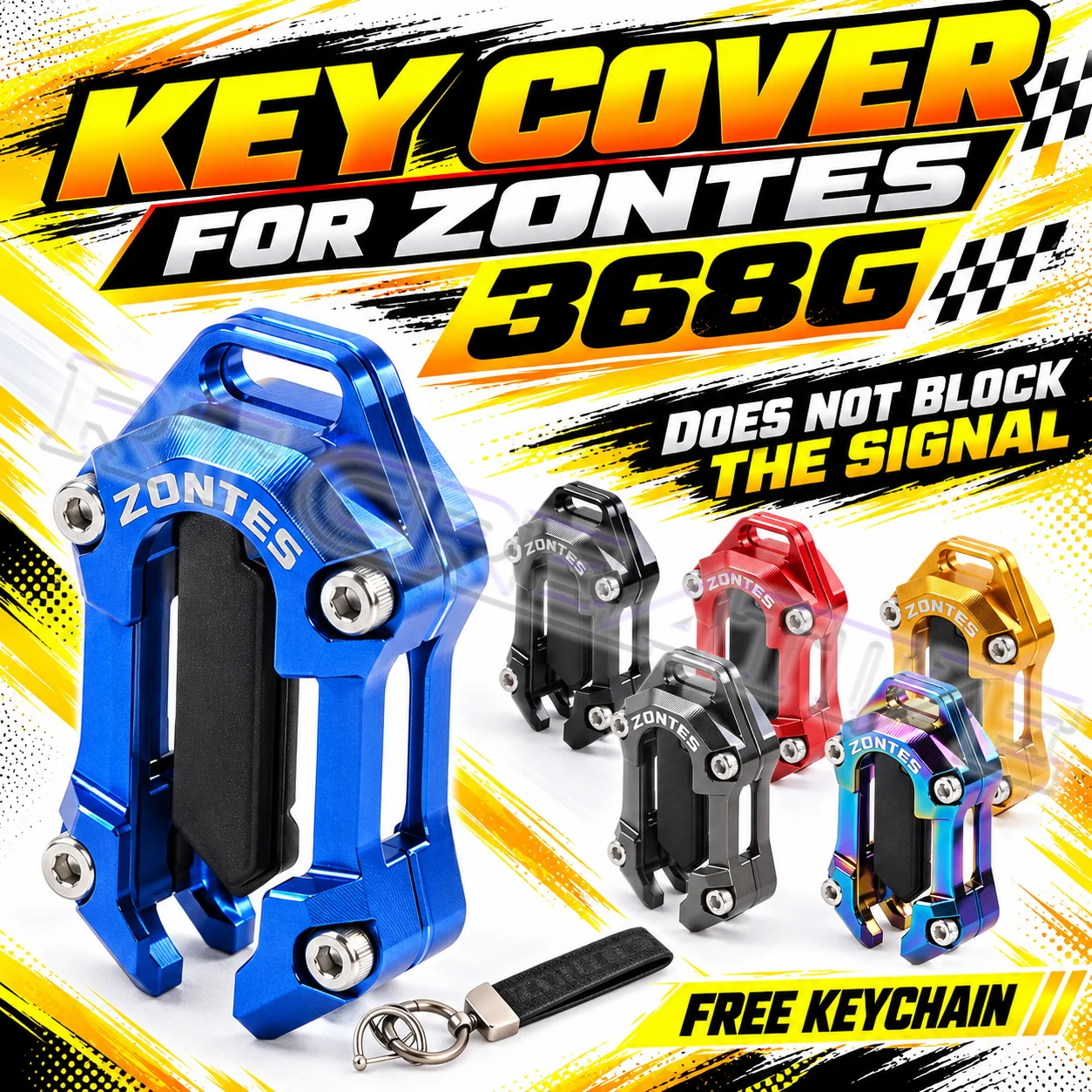 3rd Generation Induction Key Remote Shell Protector Decor Cover Fit ZONTES 368G/K/E/D/M 2024
