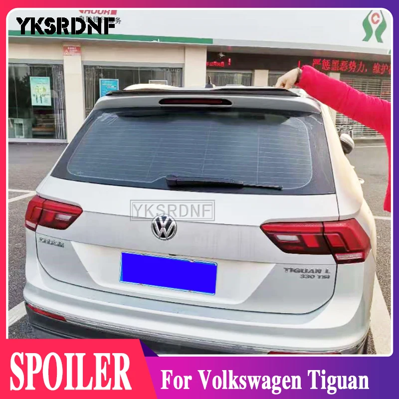 

High Quality ABS Gloosy Black Rear Roof Lip Spoiler For Volkswagen Tiguan 2010-2017 Hatchback Spoiler Car Tail Wing Decoration