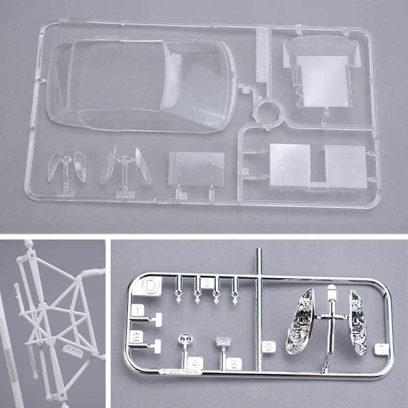 Tamiya kit de modelo de carro de montagem de plástico 24221 206 WRC carro de rally 1/24 brinquedo coleção DIY