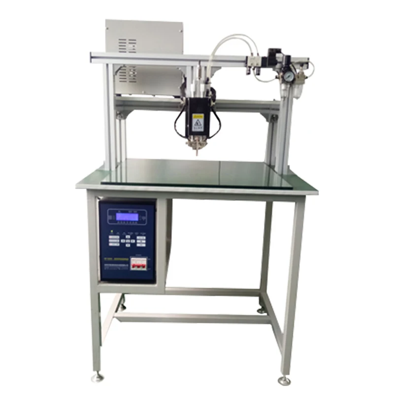 Gantry Type Pneumatic Manual Battery Spot Welding Machine 18650 21700 Cell Spot Welder for Lithium Cylindrical Battery Pack