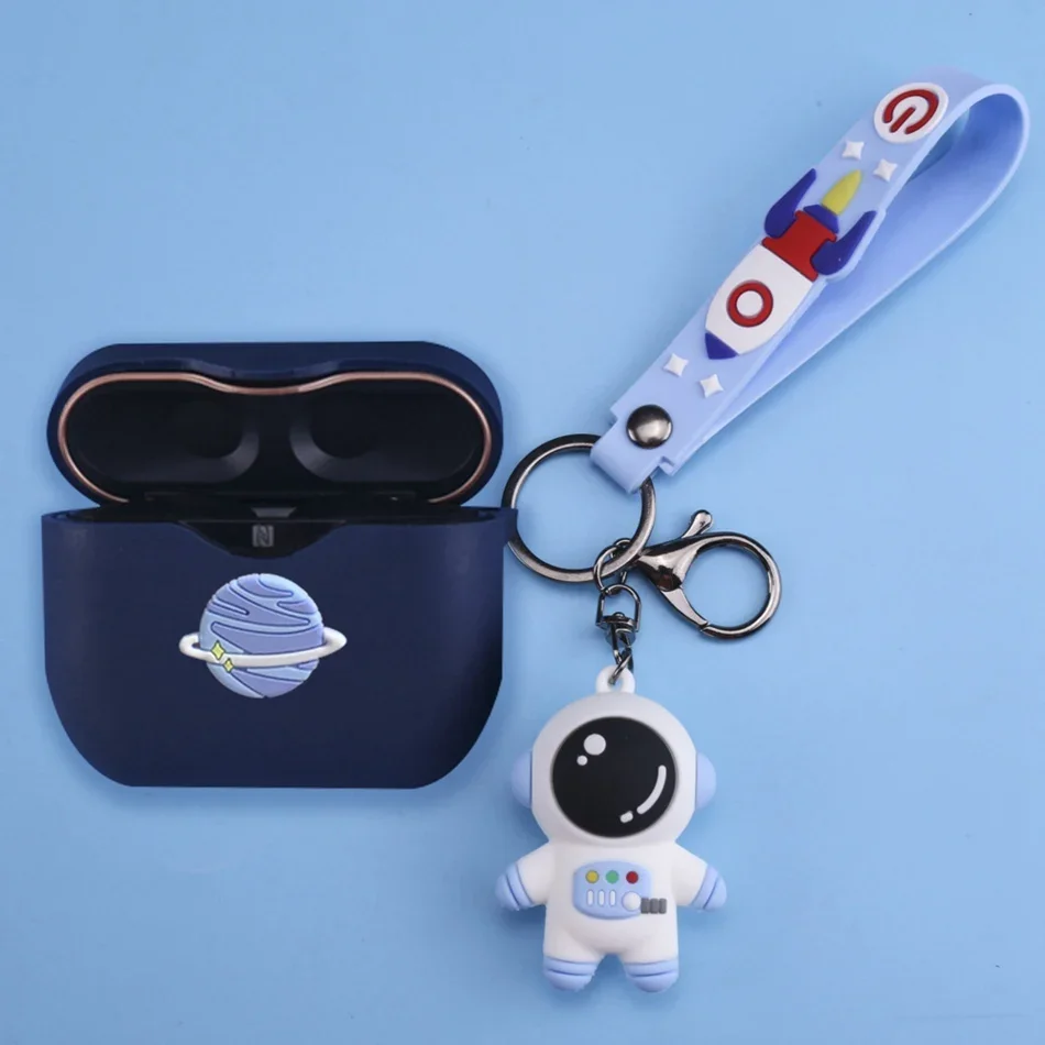 Untuk Sony Wf-1000XM3 Casing Kartun Earphone Penutup Pelindung untuk Sony Wf1000xm3 Silikon Nirkabel Bluetooth Casing Telepon Telinga Lucu