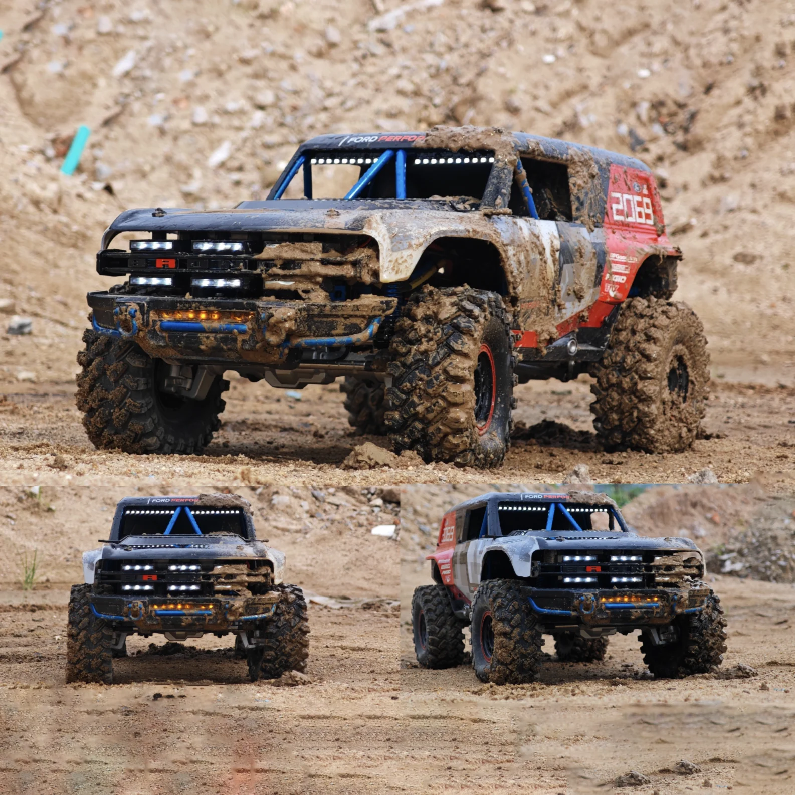 

MJX Hyper 1/8 Brushless H8P Simulation Ford Fierce Horse Remote Control Electric Four-Wheel Drive Climbing Car Off-Road Vehicle