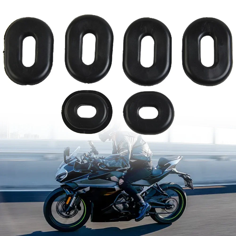 6pcs Side Cover Oval Grommets Set for Honda CB/CL/SL/XL100 CB/ for CT/SL/ for TL/XL125 CL200 SL350 CB200/500/550/750 Motorcycle